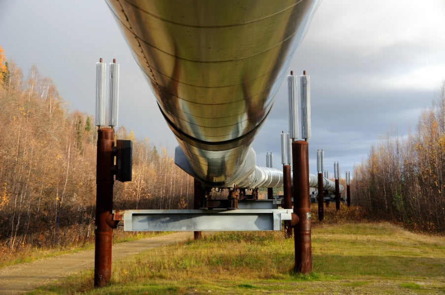 Alaskan Pipeline in Fairbanks Alaskan Pipeline in Fairbanks